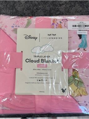 Little Sleepies Disney Princess Garden Cloud Blanket